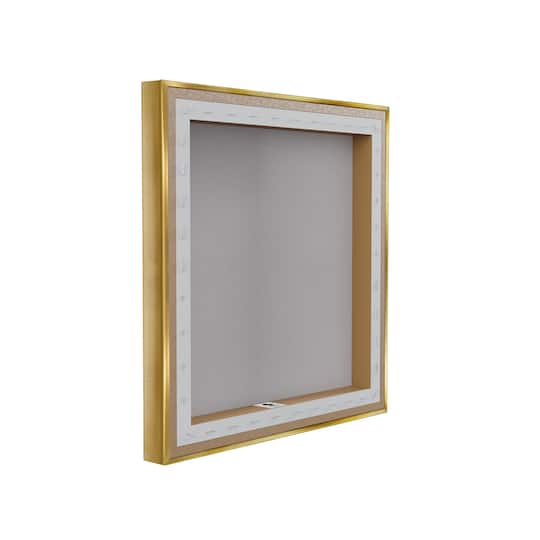 Stupell Industries Flower Stripes Pattern Bunny Floating Frame Wall Art